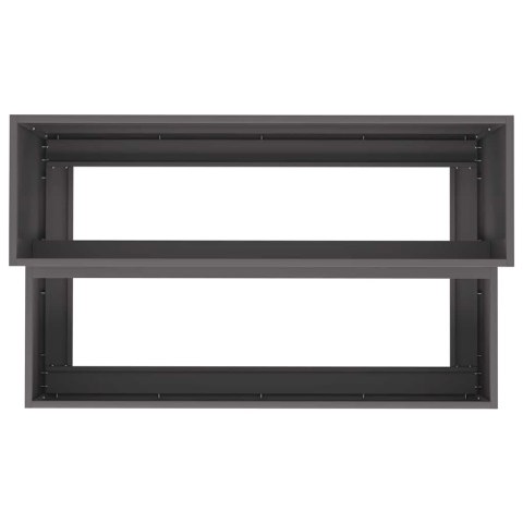 DONICZKA OGRODOWA CZARNY 100X60X45CM STAL ZIMNOGIĘTA