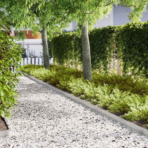 KRAWĘŻNIK DO TRAWNIKA 10 SZT SREBRNY 100X0.05X20CM