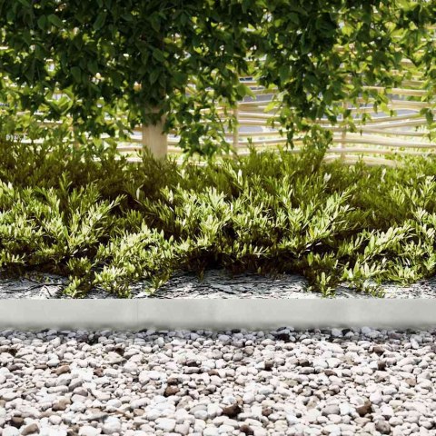 KRAWĘŻNIK DO TRAWNIKA 10 SZT SREBRNY 100X0.05X20CM