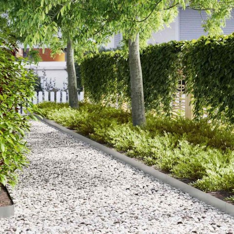 KRAWĘŻNIK DO TRAWNIKA 10 SZT SREBRNY 100X0.05X20CM