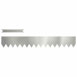 OBRZEŻA TRAWNIKOWE 50 SZT. SREBRNY 100X0.5X15CM