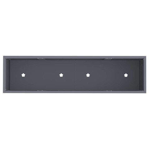 PODWYŻSZONA DONICZKA OGRODOWA ANTRACYT 100X26X82CM STAL