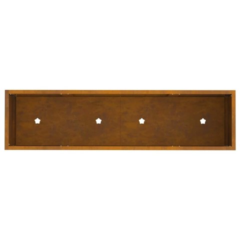 VidaXL Podwyższona doniczka ogrodowa Rdzawy 100 x 26 x 82 cm Stal