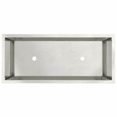 VidaXL Podwyższona doniczka ogrodowa Srebrny 60 x 26 x 45 cm