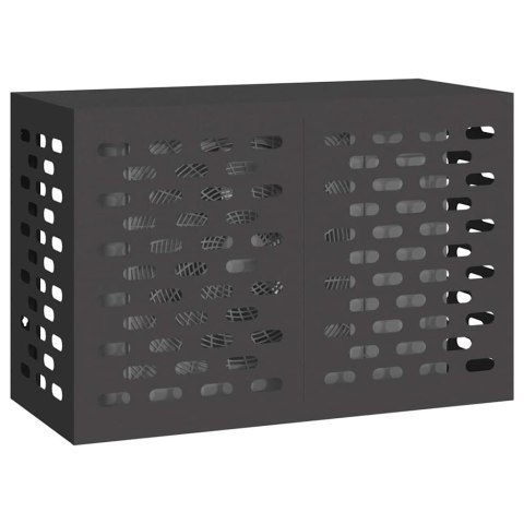 VidaXL Pokrywa do klimatyzatora Czarny 90 x 40 x 60 cm Stal