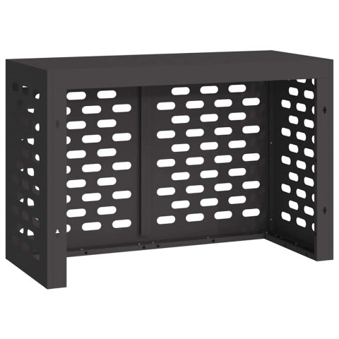 VidaXL Pokrywa do klimatyzatora Czarny 90 x 40 x 60 cm Stal