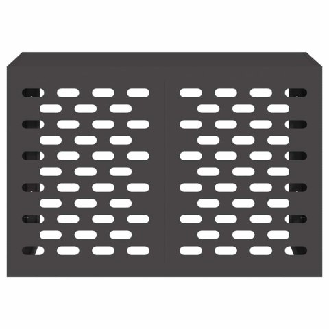 VidaXL Pokrywa do klimatyzatora Czarny 90 x 40 x 60 cm Stal
