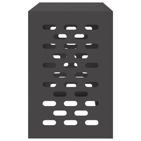 VidaXL Pokrywa do klimatyzatora Czarny 90 x 40 x 60 cm Stal