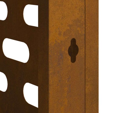 VidaXL Pokrywa do klimatyzatora Rdzawy 90 x 40 x 60 cm