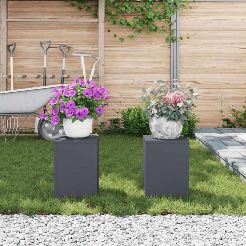 VidaXL Stojak na rośliny 2 pcs Antracyt 24 x 24 x 35 cm Stal