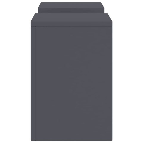 VidaXL Stojak na rośliny 2 pcs Antracyt 24 x 24 x 35 cm Stal