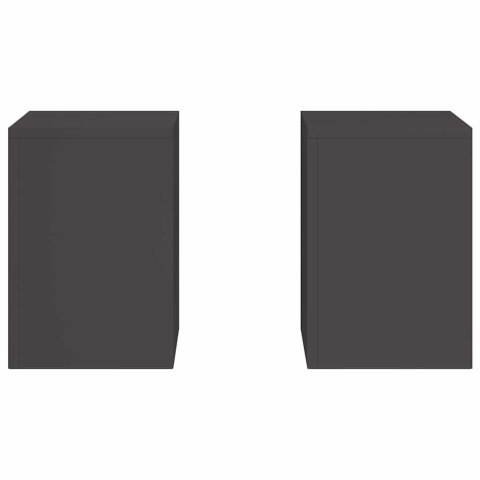 VidaXL Stojak na rośliny 2 pcs Czarny 24 x 24 x 35 cm Stal