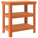 VidaXL Stół warsztatowy z półką Woskowy Brąz 78,5 x 50 x 80 cm