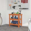 VidaXL Stół warsztatowy z półką Woskowy Brąz 78,5 x 50 x 80 cm