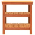VidaXL Stół warsztatowy z półką Woskowy Brąz 78,5 x 50 x 80 cm