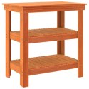 VidaXL Stół warsztatowy z półką Woskowy Brąz 78,5 x 50 x 80 cm