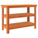 VidaXL Stół warsztatowy z półką Woskowy brąz 110,5 x 50 x 80 cm