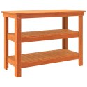 VidaXL Stół warsztatowy z półką Woskowy brąz 110,5 x 50 x 80 cm