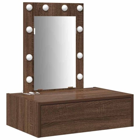 VidaXL Toaletka Brązowy 60 x 40 x 70 cm Materiał drewnopochodny