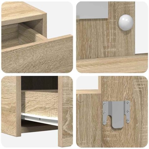 VidaXL Toaletka Brązowy 83 x 40 x 70 cm Materiał drewnopochodny