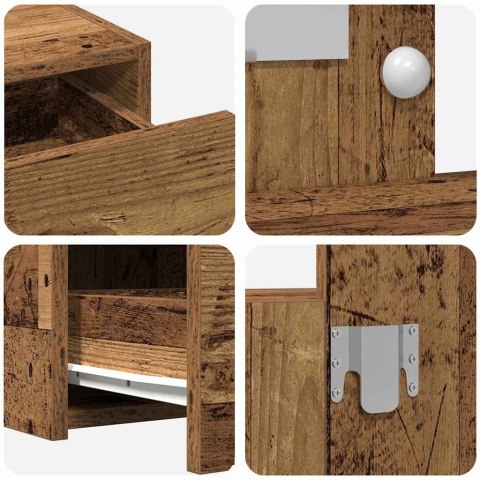 VidaXL Toaletka Brązowy 83 x 40 x 70 cm Materiał drewnopochodny