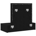 VidaXL Toaletka Czarny 83 x 40 x 70 cm Materiał drewnopochodny