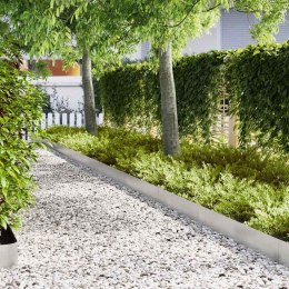 KRAWĘŻNIK DO TRAWNIKA 20 SZT SREBRNY 100X0.05X20CM