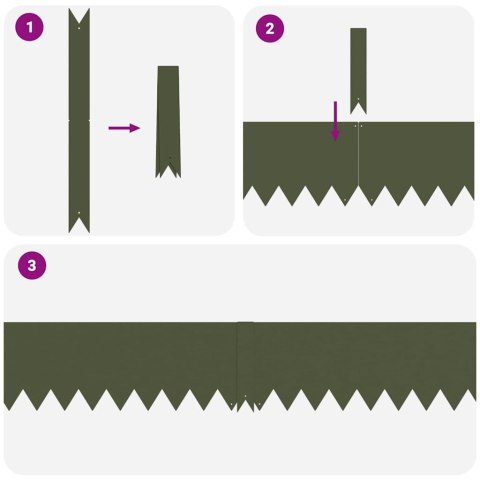 KRAWĘŻNIK DO TRAWNIKA 20 SZT ZIELONY OLIWKOWY