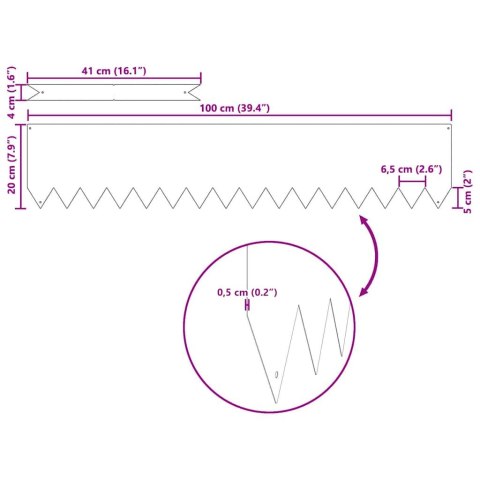 KRAWĘŻNIK DO TRAWNIKA 20 SZT ZIELONY OLIWKOWY