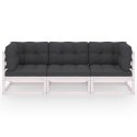 3-OSOBOWA SOFA OGRODOWA Z PODUSZKAMI DREWNO SOSNOWE