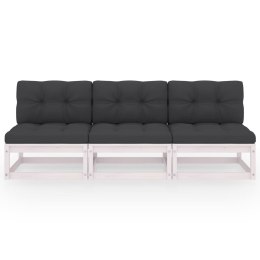 3-OSOBOWA SOFA Z PODUSZKAMI DREWNO SOSNOWE