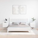 STOLIK NOCNY 2 SZT BIAŁY 39X34X33CM LITE DREWNO SOSNOWE