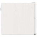 STOLIK NOCNY 2 SZT BIAŁY 39X34X33CM LITE DREWNO SOSNOWE