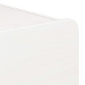 STOLIK NOCNY 2 SZT BIAŁY 39X34X33CM LITE DREWNO SOSNOWE