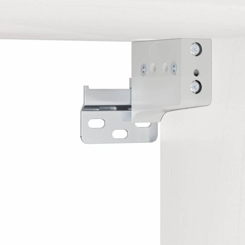 STOLIK NOCNY 2 SZT BIAŁY 39X34X33CM LITE DREWNO SOSNOWE