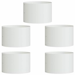 DONICZKA OGRODOWA 5 SZT BIAŁY 30X30X20CM STAL ZIMNOGIĘTA