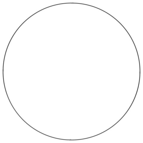 DONICZKA OGRODOWA 5 SZT CZARNY 120X120X20CM