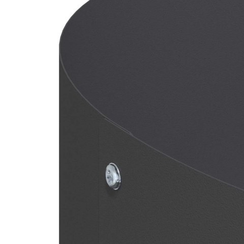 DONICZKA OGRODOWA CZARNY 40X40X20CM STAL ZIMNOGIĘTA