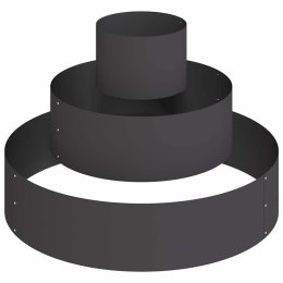 DONICZKA OGRODOWA CZARNY 90X90X20CM STAL ZIMNOGIĘTA