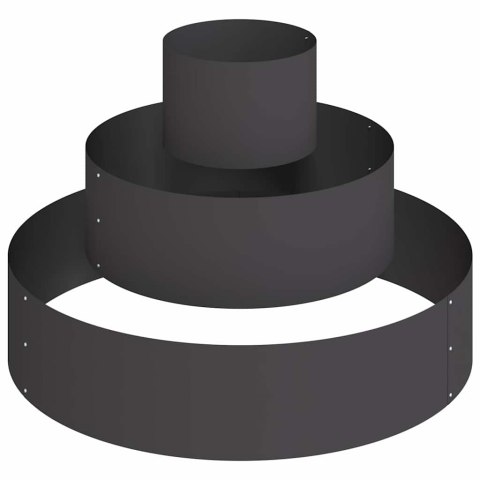 DONICZKA OGRODOWA CZARNY 90X90X20CM STAL ZIMNOGIĘTA