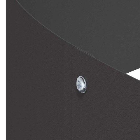 DONICZKA OGRODOWA CZARNY 90X90X20CM STAL ZIMNOGIĘTA