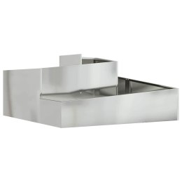 DONICZKA OGRODOWA SREBRNY 100X100X50CM STAL GALWANIZOWANA