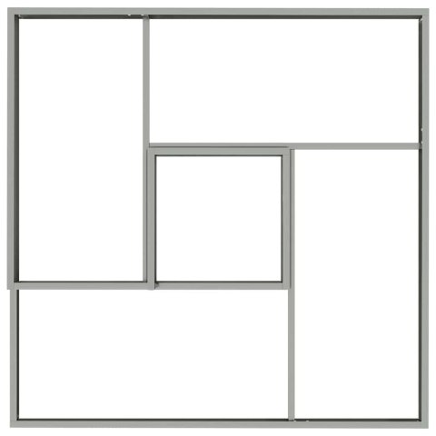 DONICZKA OGRODOWA SREBRNY 100X100X50CM STAL GALWANIZOWANA