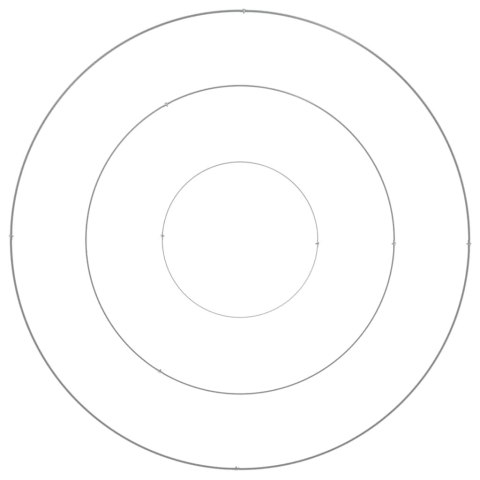 DONICZKA OGRODOWA SREBRNY 120X120X20CM STAL GALWANIZOWANA