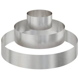 DONICZKA OGRODOWA SREBRNY 120X120X20CM STAL NIERDZEWNA