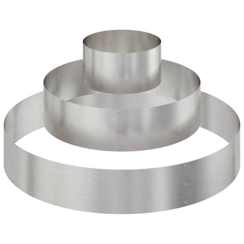 DONICZKA OGRODOWA SREBRNY 120X120X20CM STAL NIERDZEWNA