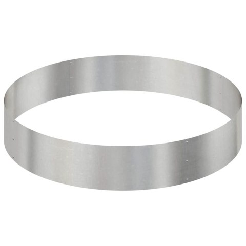 DONICZKA OGRODOWA SREBRNY 120X120X20CM STAL NIERDZEWNA