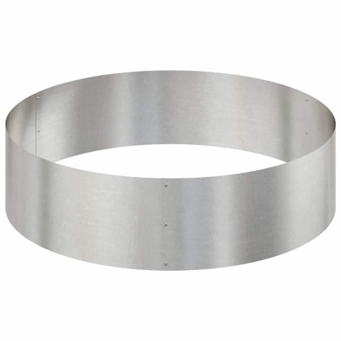 DONICZKA OGRODOWA SREBRNY 120X120X20CM STAL NIERDZEWNA