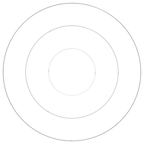 DONICZKA OGRODOWA SREBRNY 120X120X20CM STAL NIERDZEWNA