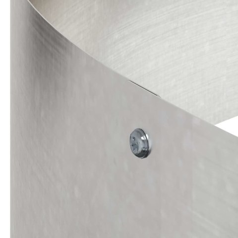 DONICZKA OGRODOWA SREBRNY 120X120X20CM STAL NIERDZEWNA